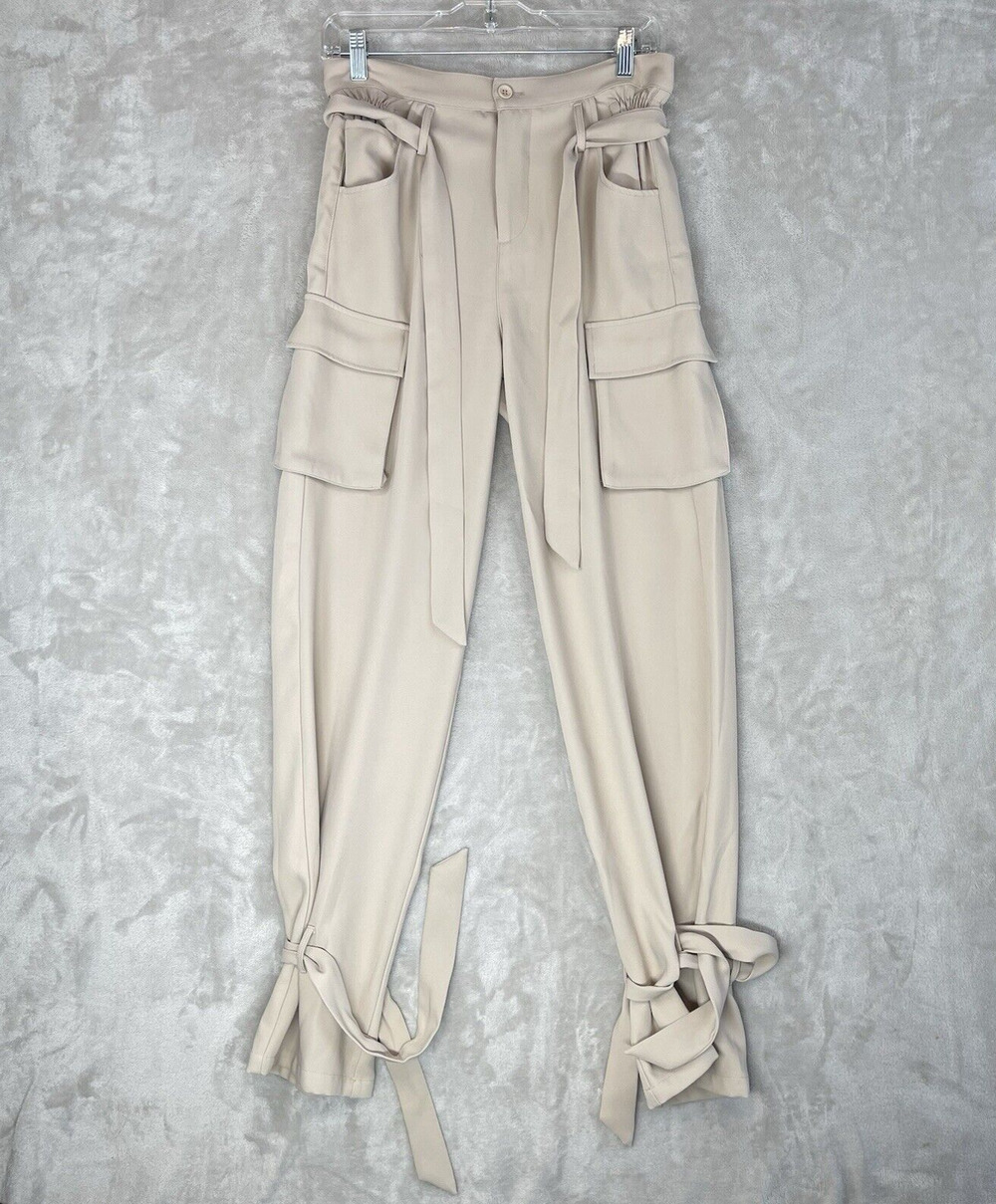 Ruve Korl Cargo Pants Women's Size Small High Waist Minimalist Quiet Luxury